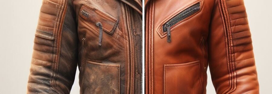 Jacket before after
