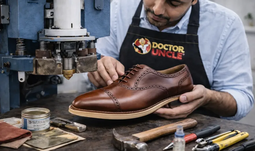 shoe sole repair and sole pasting