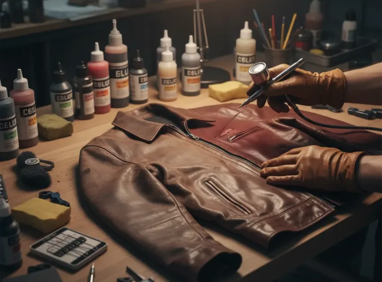 leather jacket repair service page - doctor uncle