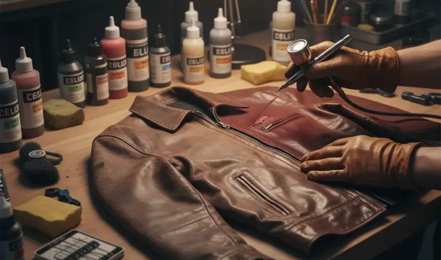 leather jacket repair service page - doctor uncle