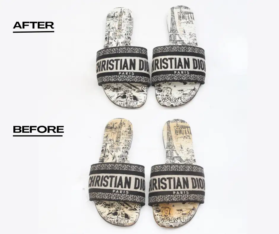 sleeper yellowing cleaning removed